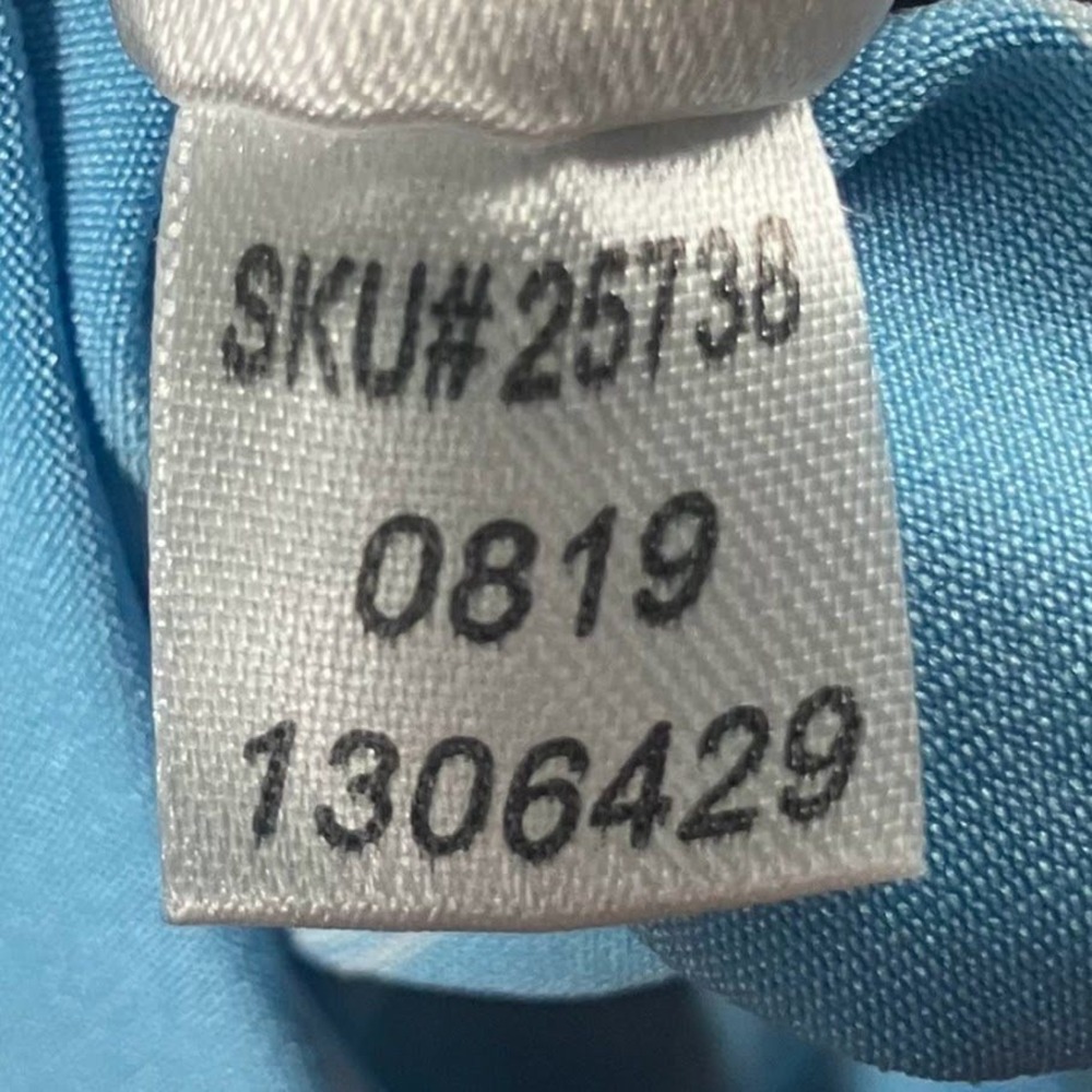 FootJoy Mens Large Light Blue Striped Short Sleeve Golf Polo Shirt FJ Logo - Picture 10 of 12